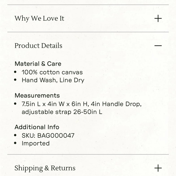 Natural life mini crossbody tote - Picture 5 of 5